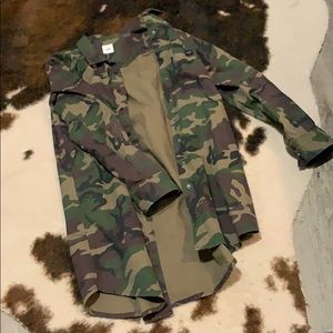 Long cut denim jacket